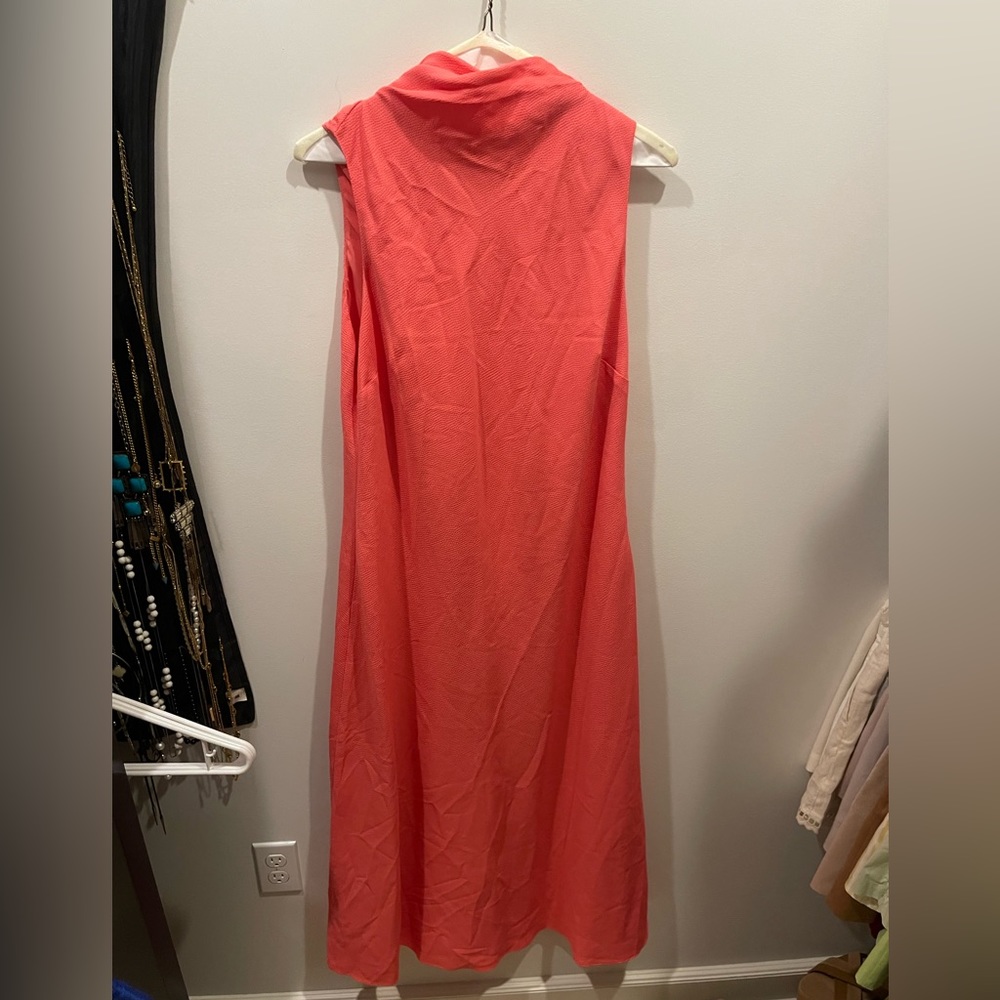 Ted Baker Eleanar cowl neck tie sleeveless midi dress